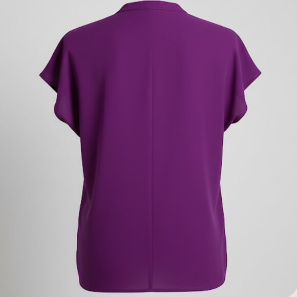 Gently Used ELOQUII Women's Plus Size Notch Collar Blouse 24 - Picture 15 of 15